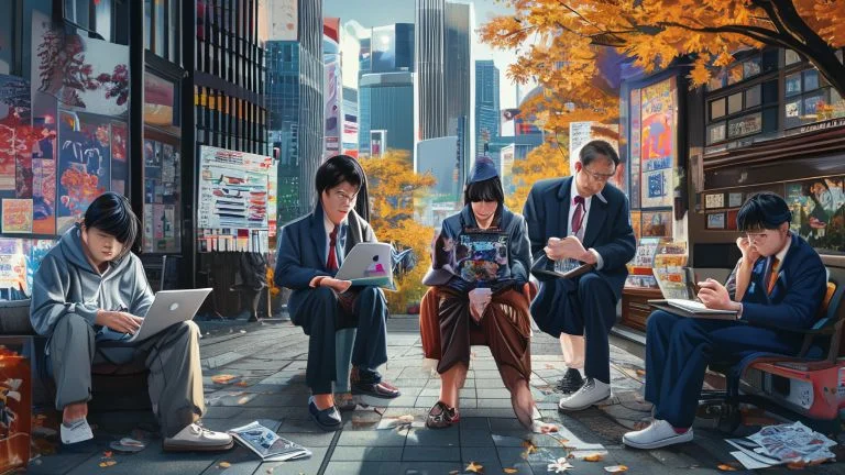 Personagens que Revelam a Complexidade da Sociedade Japonesa Atual